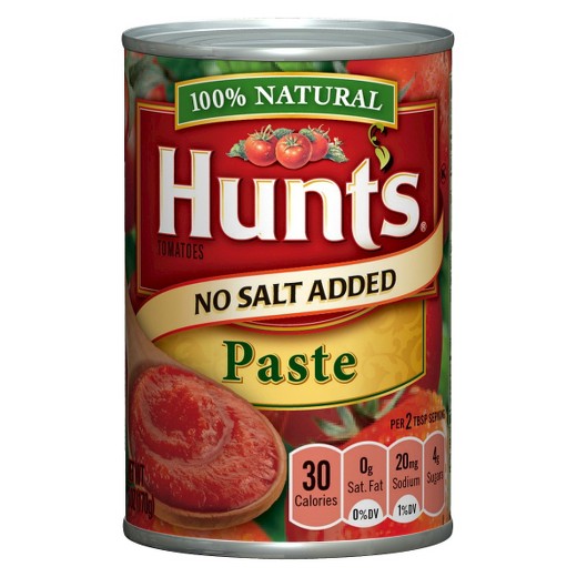 Hunt's 100 Natural No Salt Added Tomato Paste 6 oz Target