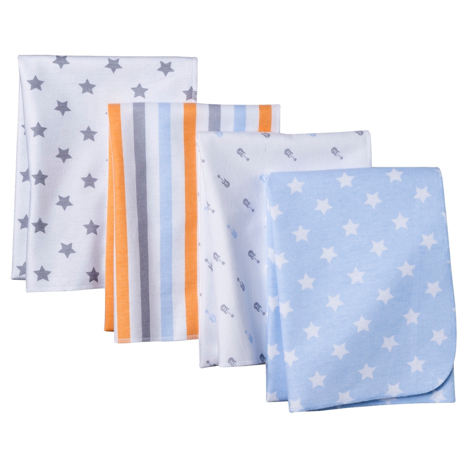 4pk Flannel Receiving Blankets   Stars by Circo