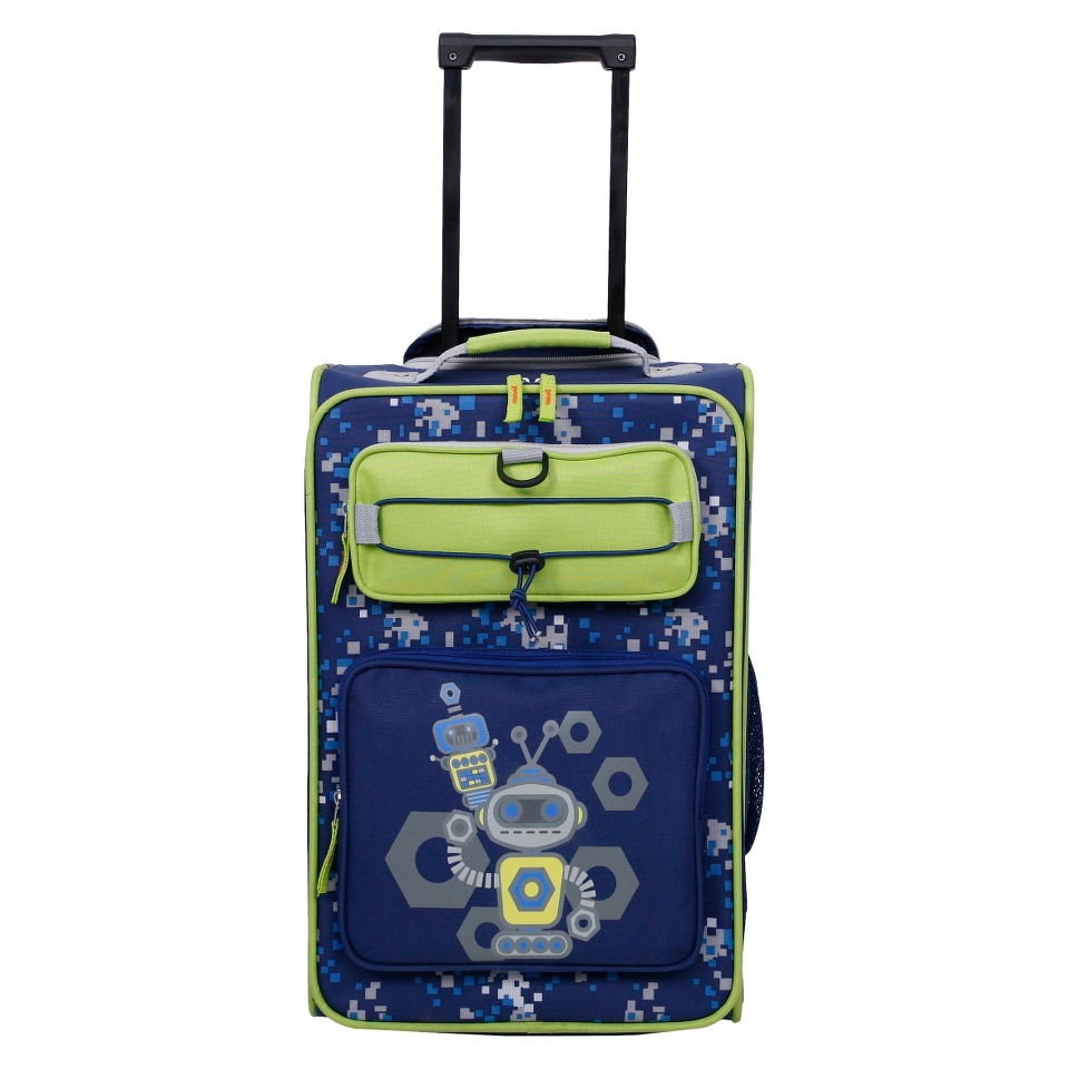 Crckt Girls Rolling Suitcase   Robot Print