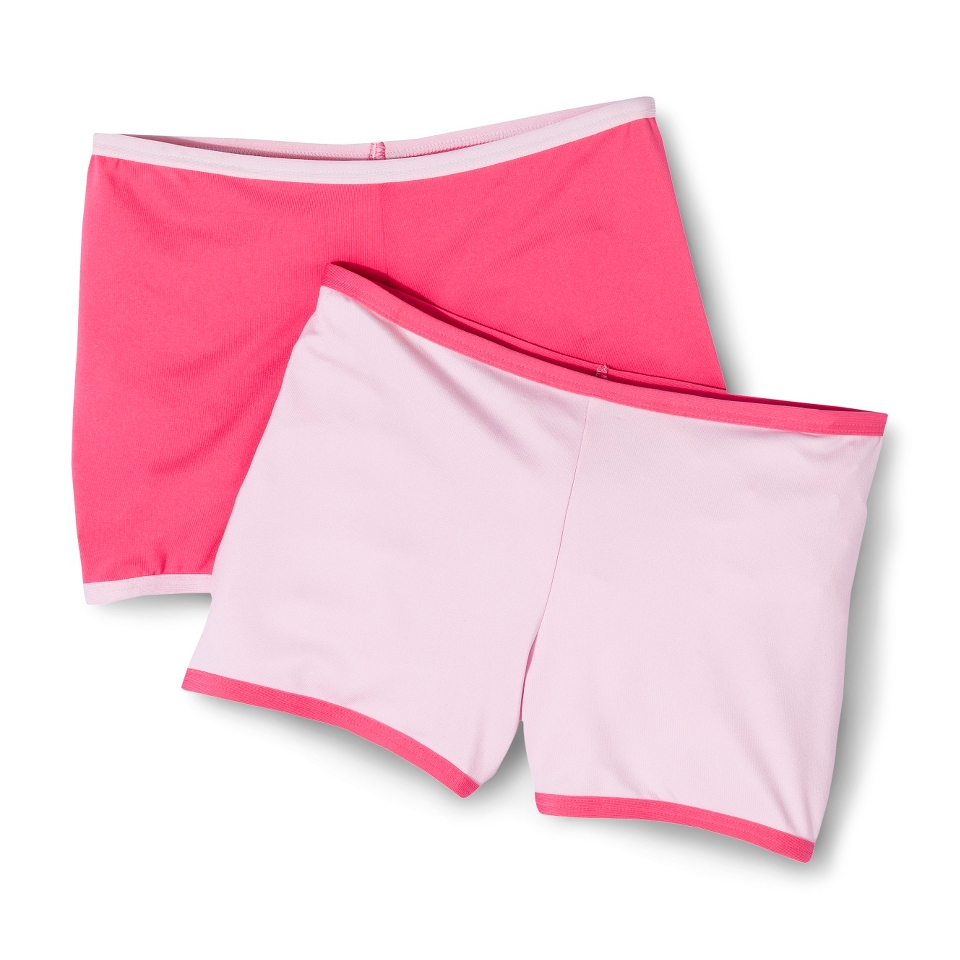 Hanes Girls Play Shorts   Pink/Pink M