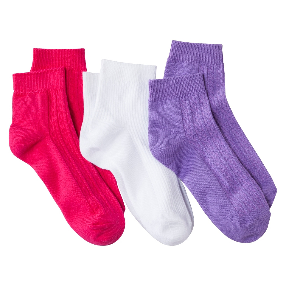Circo Girls Banded Ankle Socks   Assorted 3 10