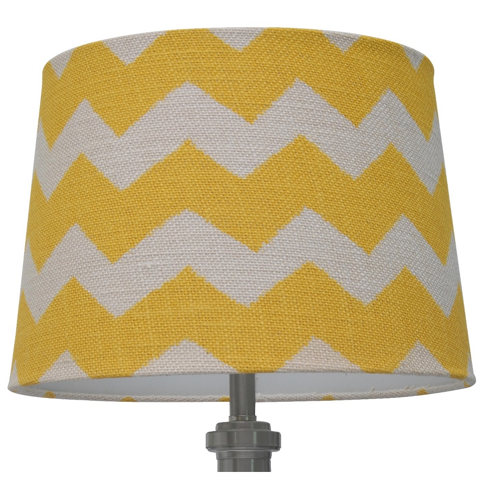 Threshold Burlap Chevron Lamp Shade Medium   Yellow