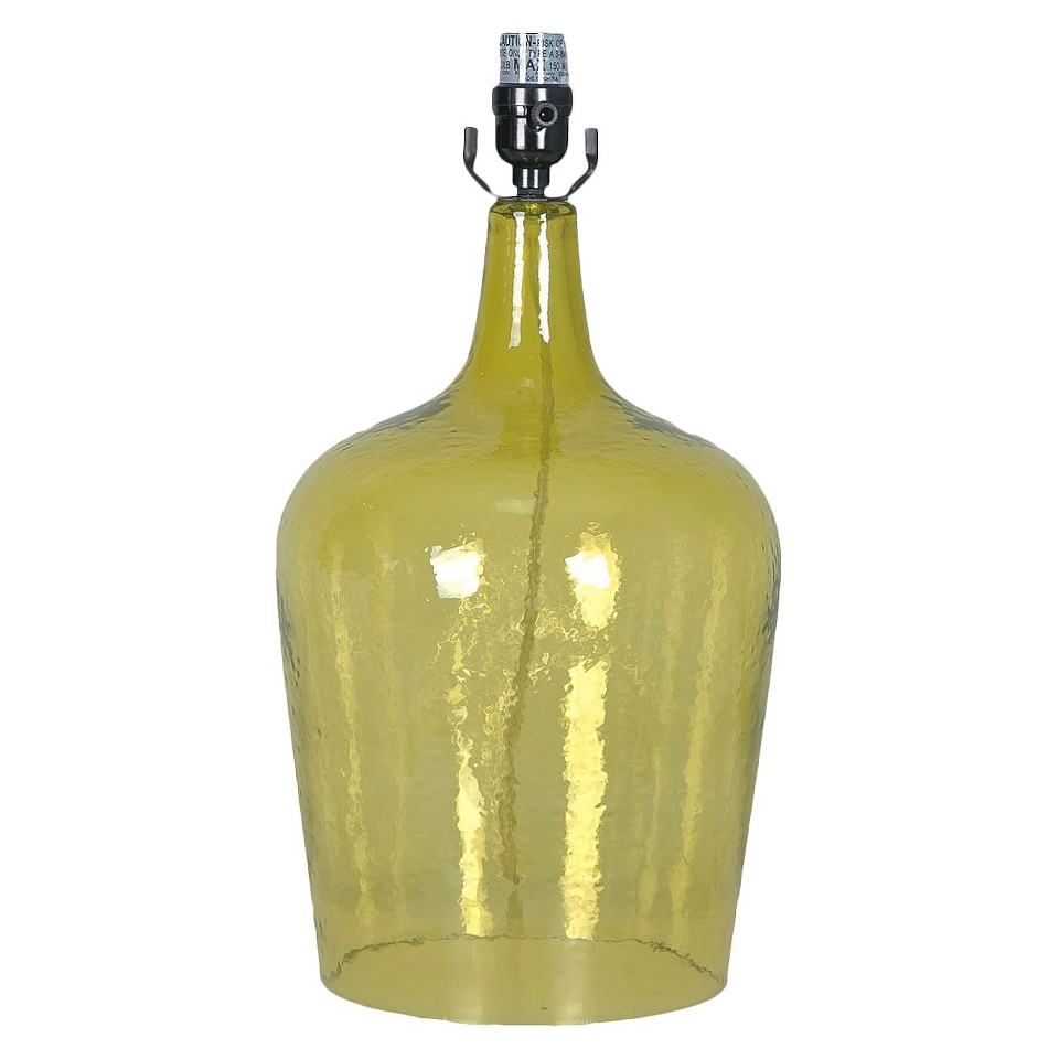 Threshold Artisan Glass Jug Lamp Base Large   Distant Lime