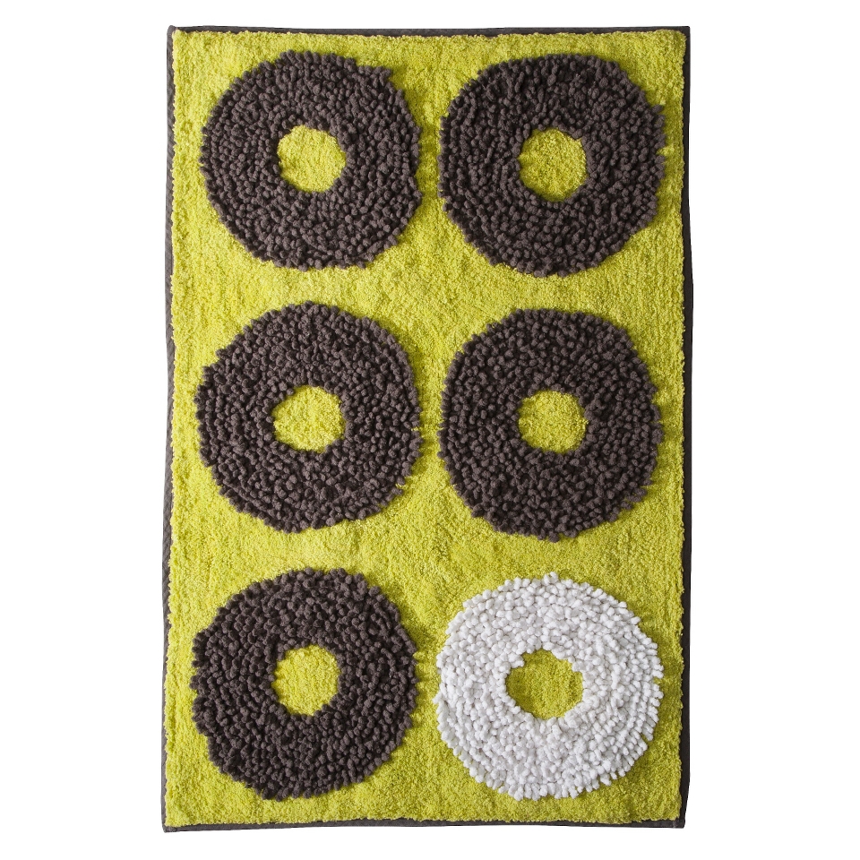 Textured Rings Bath Rug