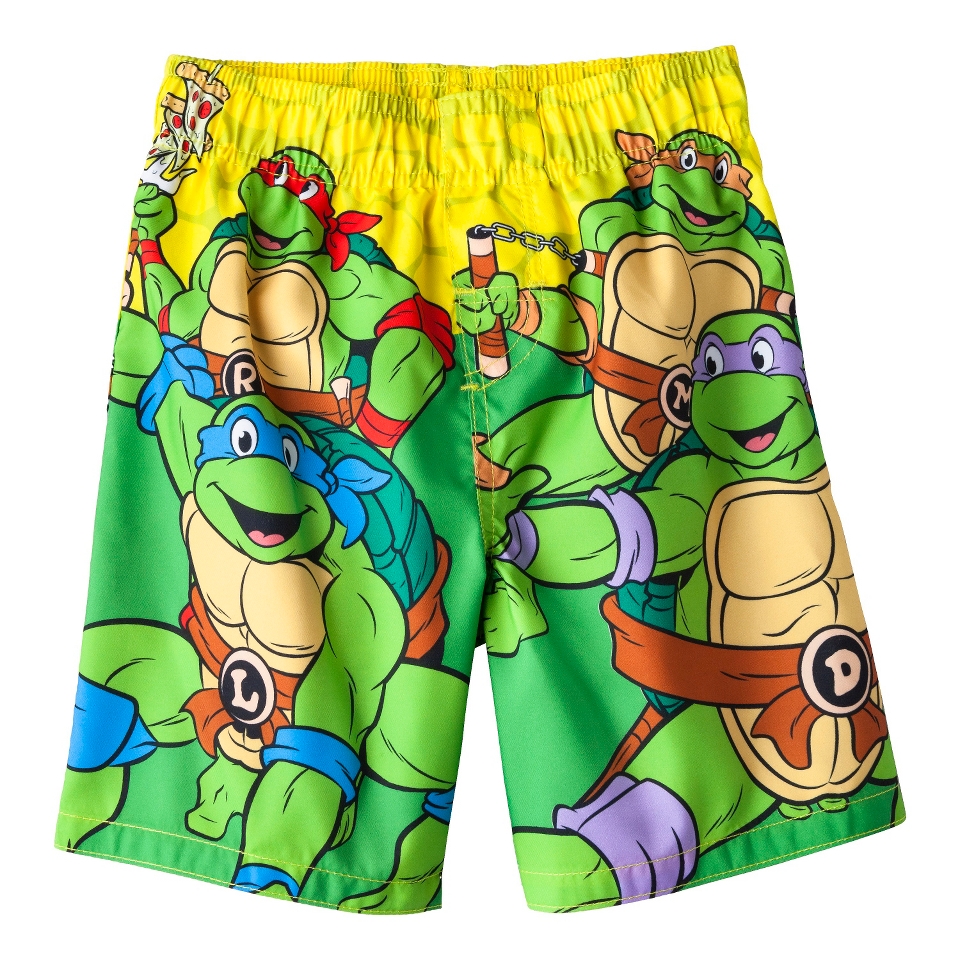 Teenage Mutant Ninja Turtles Toddler Boys Swim Trunk   Green 3T