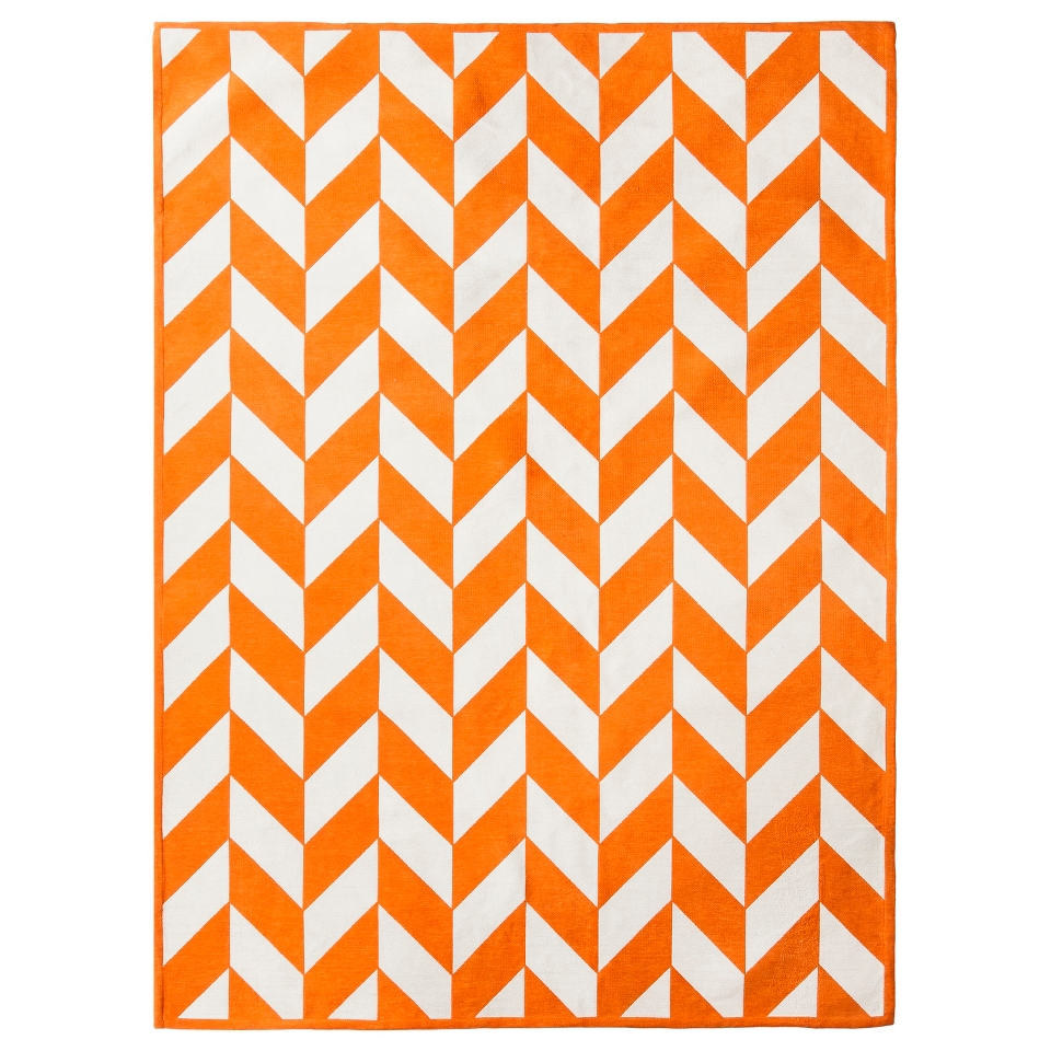 Room 365 Kensington Rug   Orange/White (5x7)