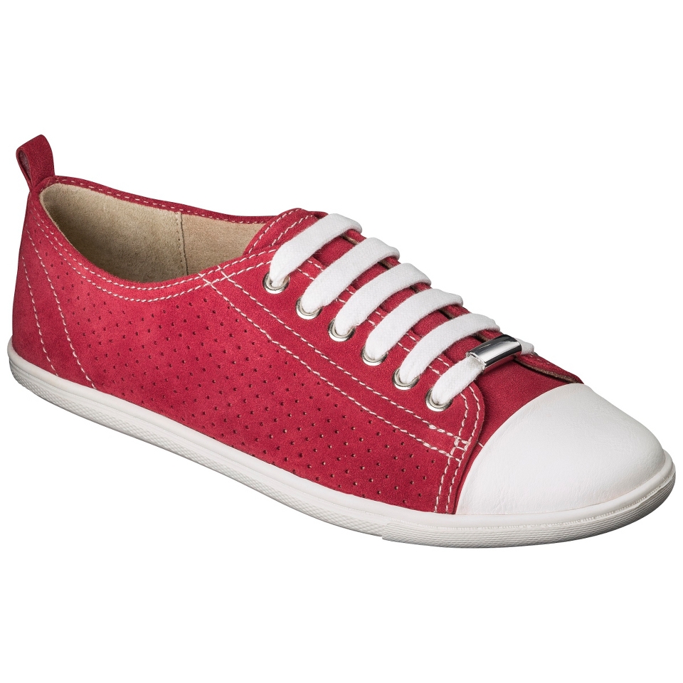 Womens Merona Kelsey Perforated Sneaker   Red 9.5