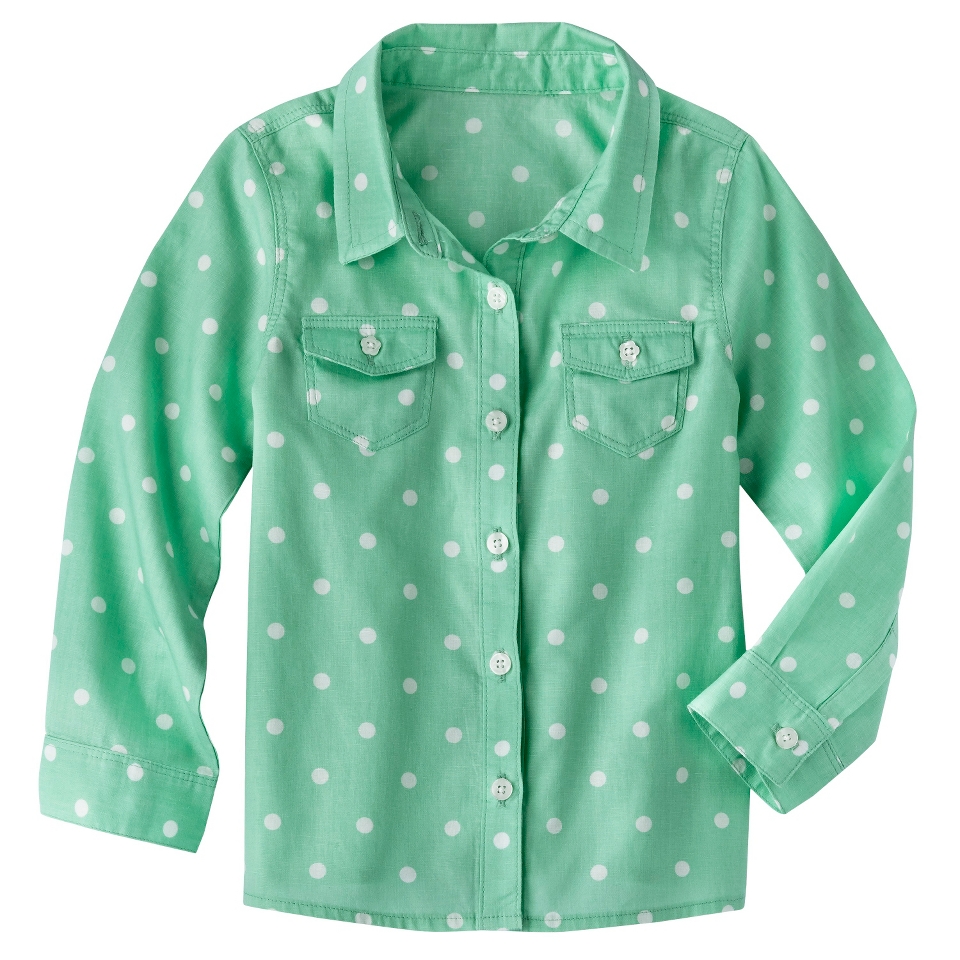 Genuine Kids from OshKosh Infant Toddler Girls Long sleeve Button Down  