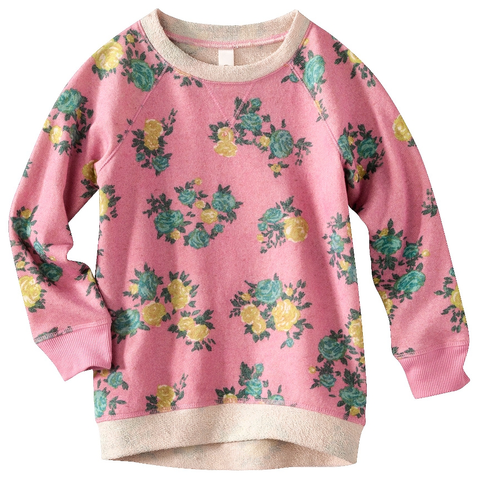 Cherokee Girls Floral Sweatshirt   Pink M