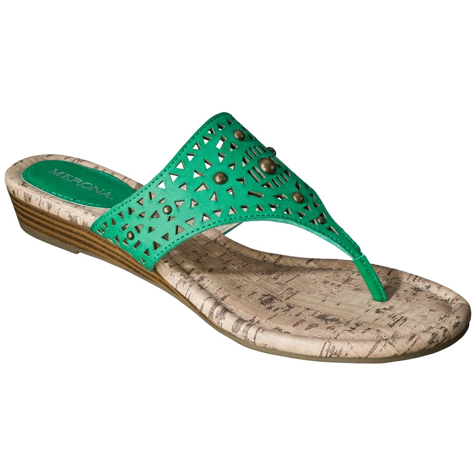 Womens Merona Elisha Studded Sandals   Green 7
