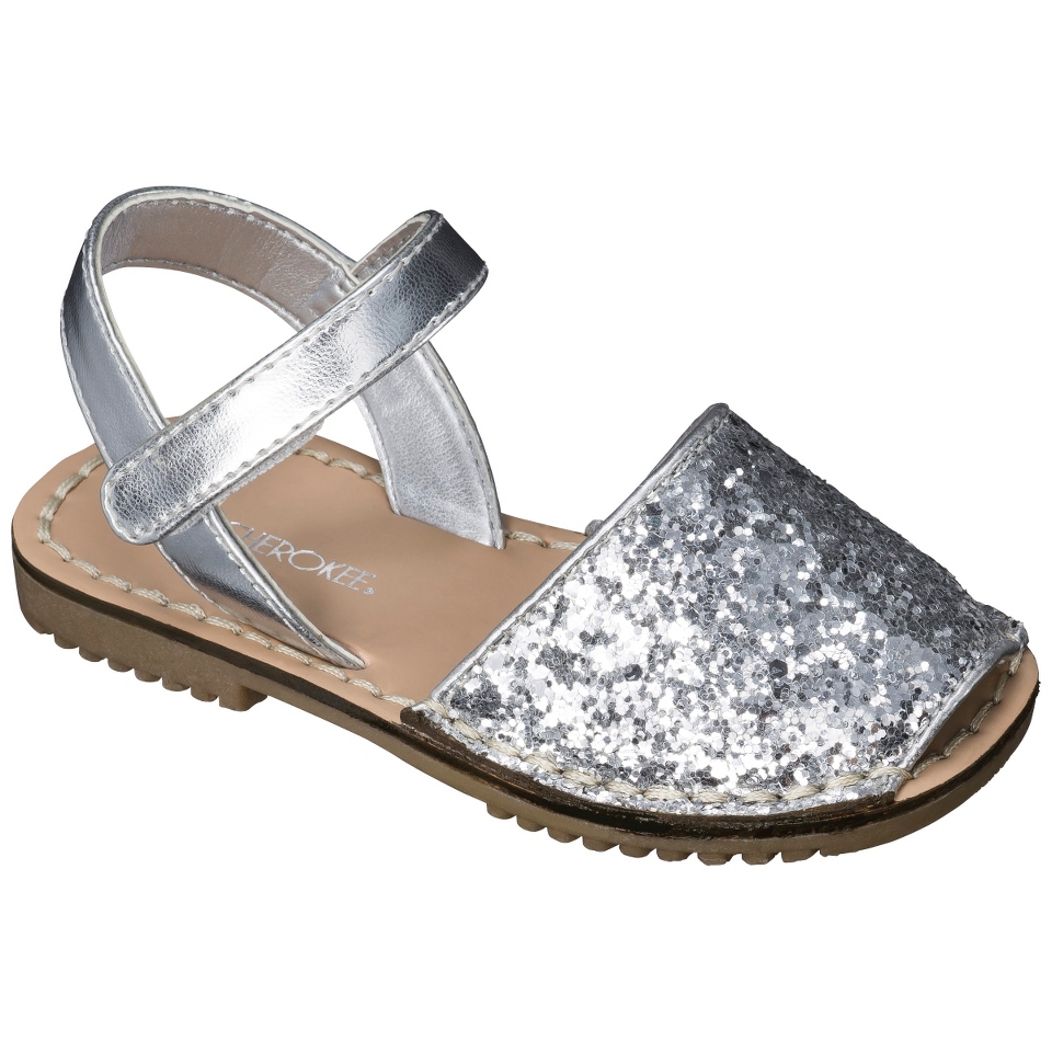 Toddler Girls Cherokee Jilia Sandal   Silver 11