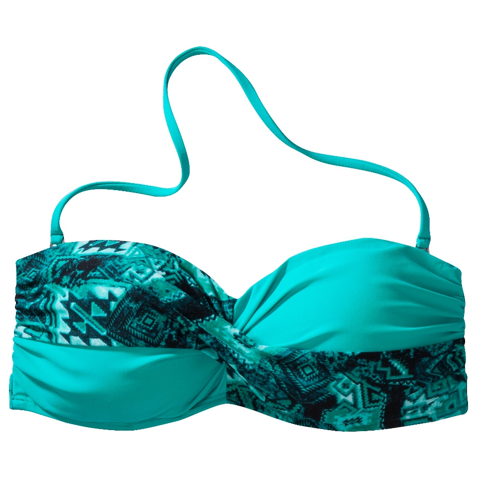 Juniors Bandeau Swim Top  Teal M