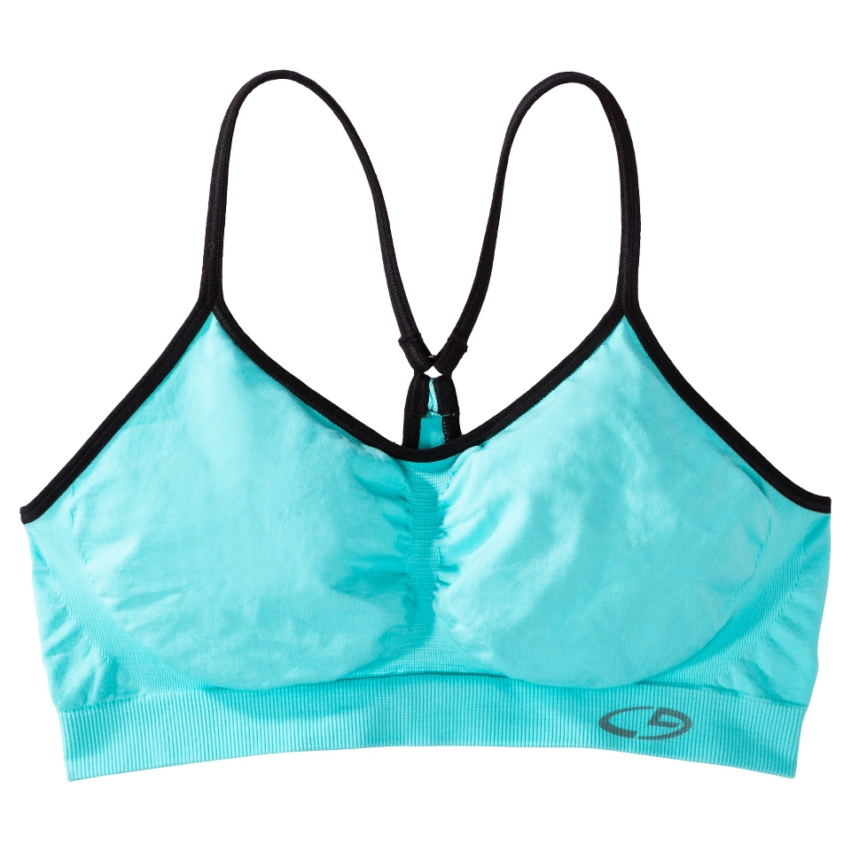 C9 by Champion Womens Seamless Sport Layer Bra   Costume Blue S