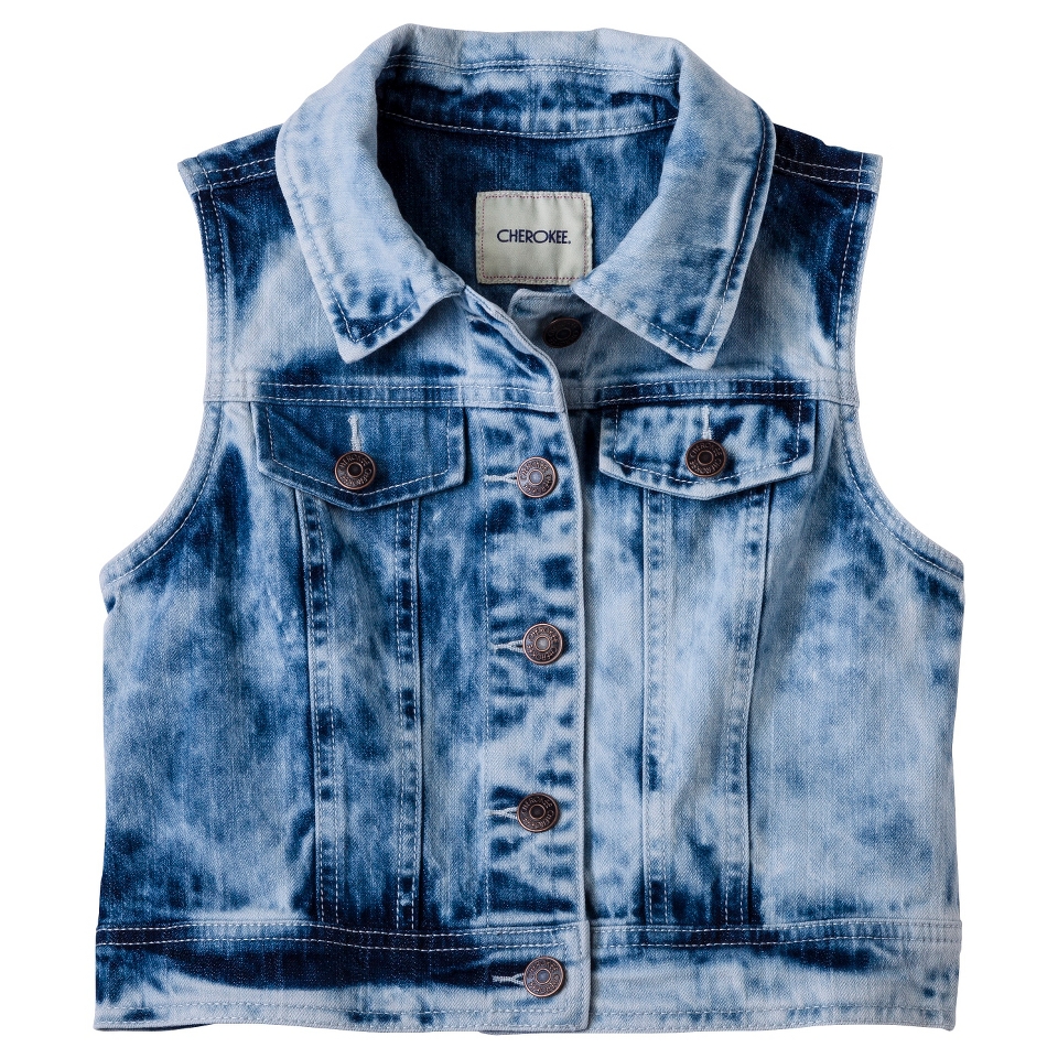 Cherokee Girls Jean Vest   Blue XL