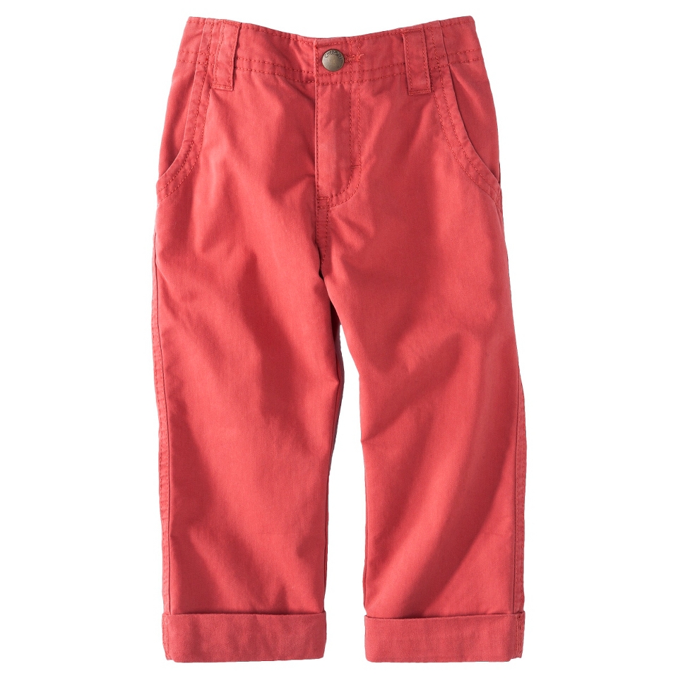 Cherokee Infant Toddler Boys Chino Pant   Cardinal Red 5T