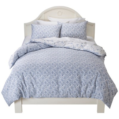 Simply Shabby Chic Batik Duvet Cover Set Indigo King Brickseek