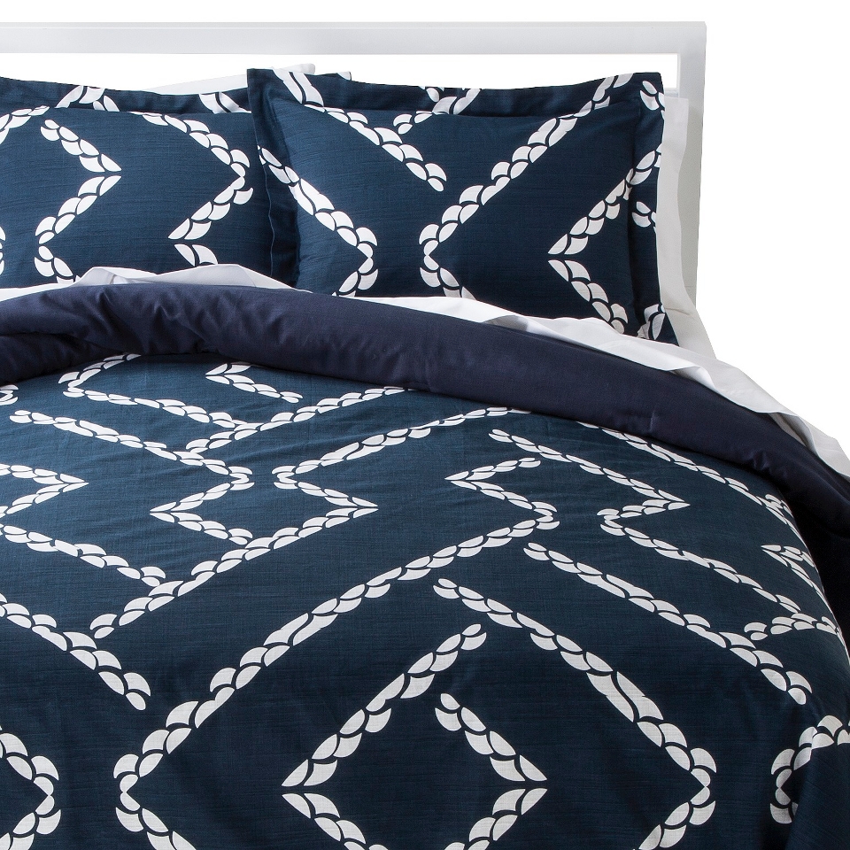 Nate Berkus Harbor Comforter Set   Blue (Full/Queen)