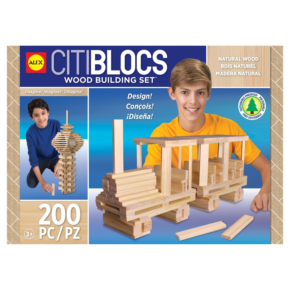 Citiblocs Natural Construction Set   200 Pieces