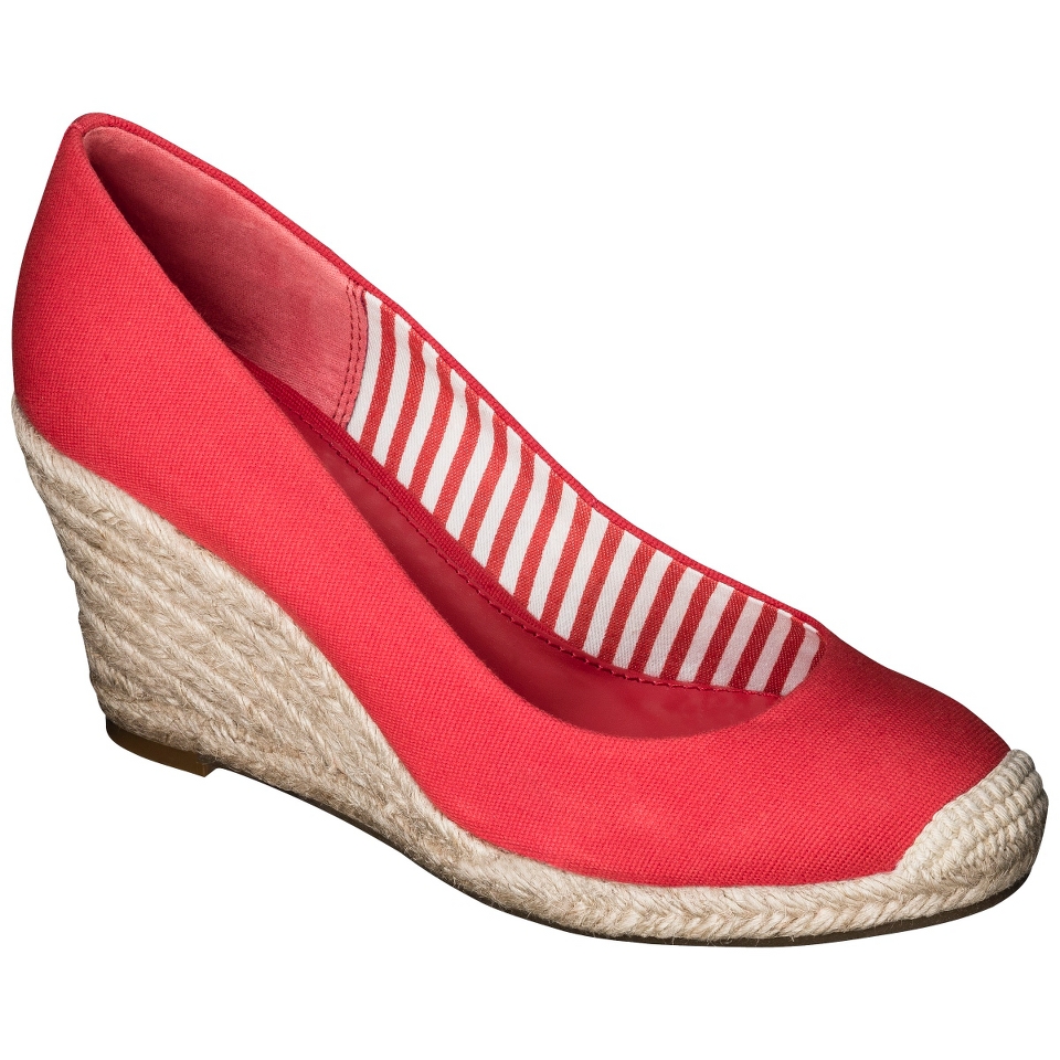 Womens Merona Penelope Espadrille Wedge Pump   Red 7