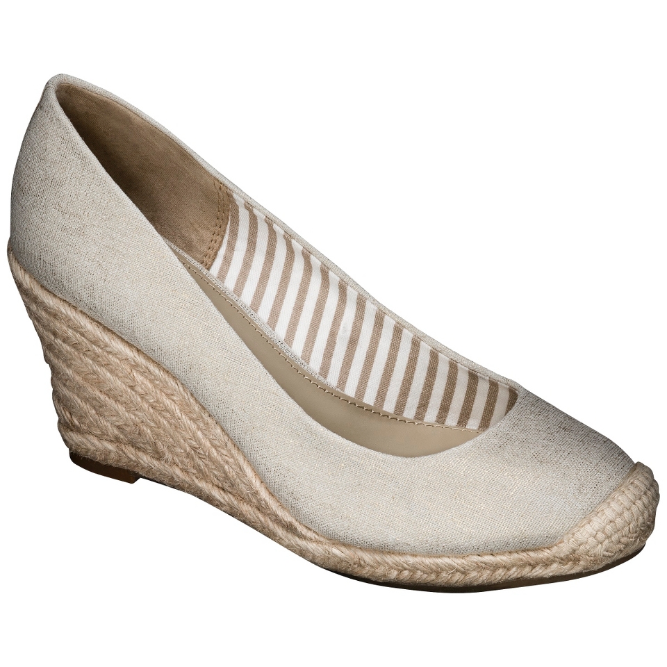 Womens Merona Penelope Espadrille Wedge Pump   Natural 6