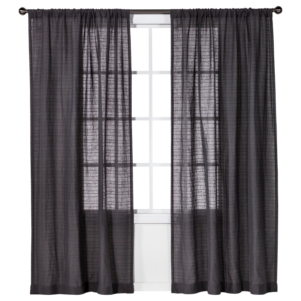 Nate Berkus Horizontal Window Sheer   Gray (54x84)