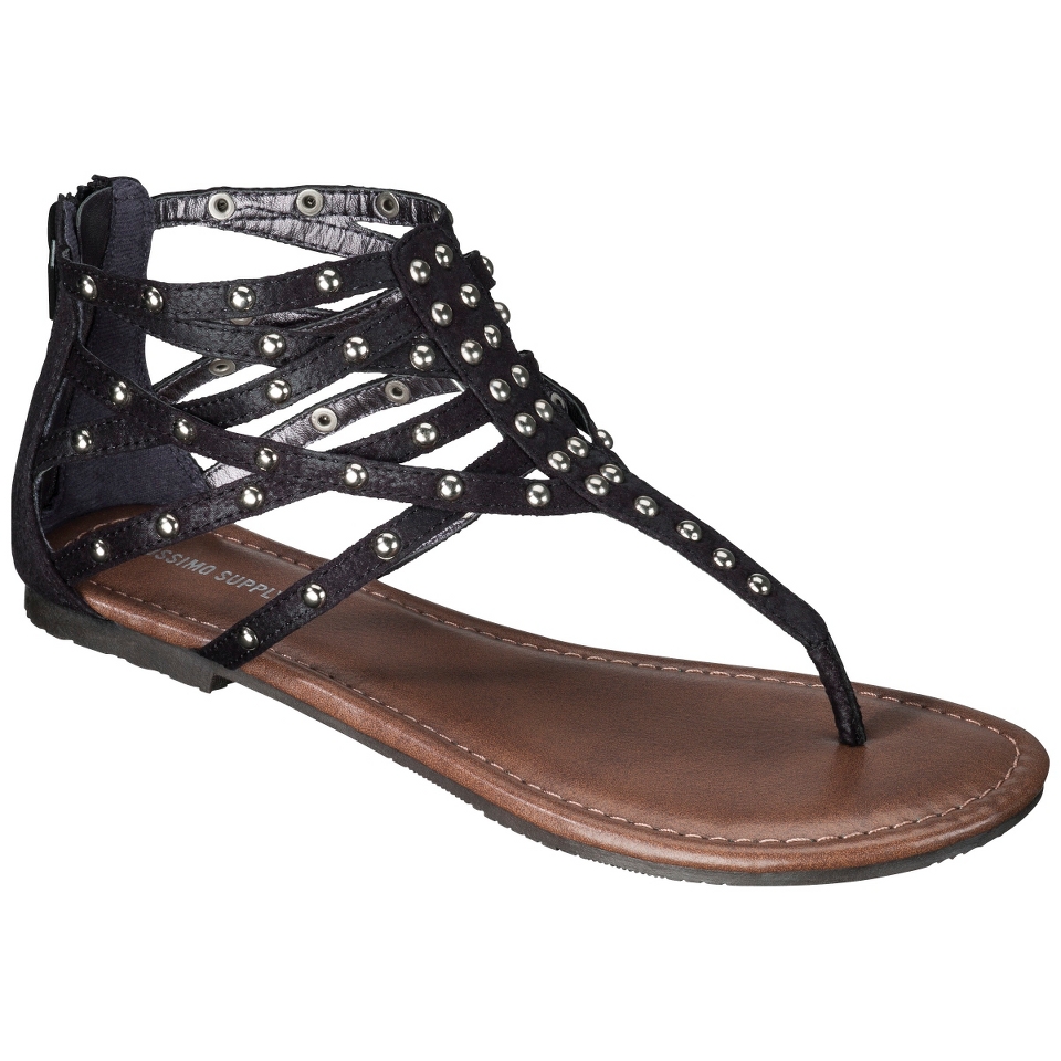 Womens Mossimo Supply Co. Stephanie Gladiator Sandal   Black 6