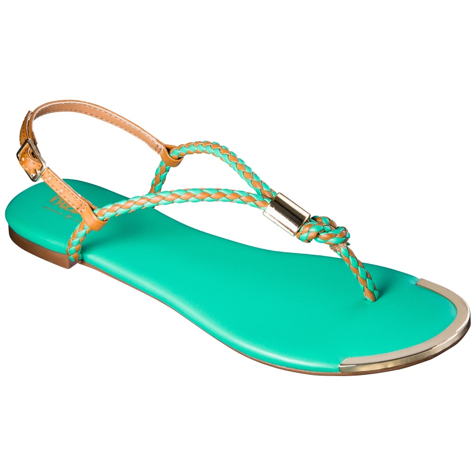Womens Mossimo Audrey Braided Strap Sandal   Turquoise 6