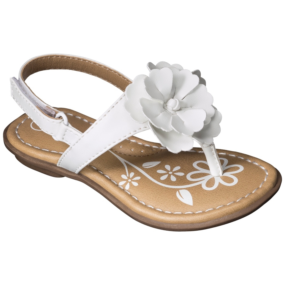 Toddler Girls Cherokee Jess Sandal   White 12