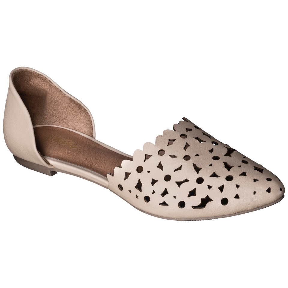 Womens Mossimo Lainey Perforated Two Piece Flats   Blush 7