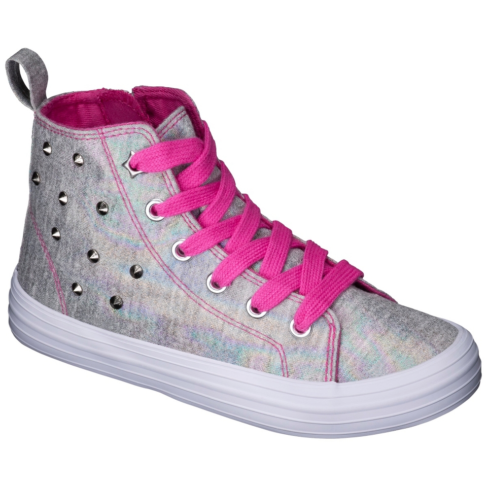 Girls Cherokee Gail High Top Sneaker   Silver 13