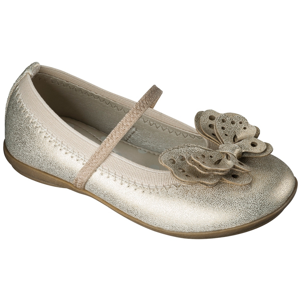 Toddler Girls Cherokee Gilda Ballet Flat   Gold 10