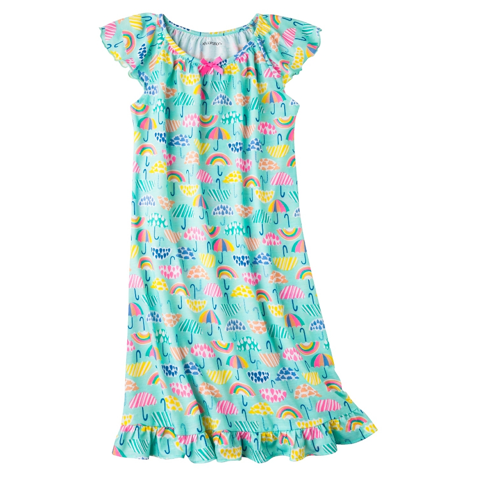 Xhilaration Girls Umbrella Nightgown   Aqua XS