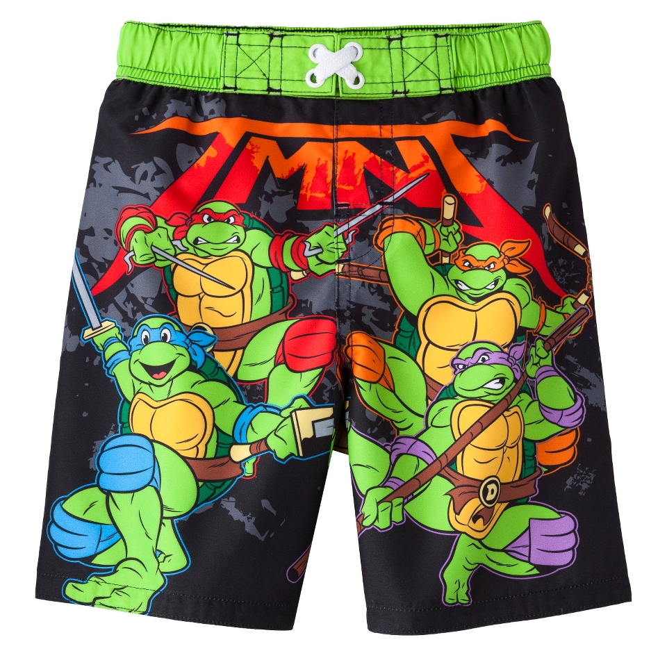 Teenage Mutant Ninja Turtles Toddler Boys Swim Trunk   Green 2T