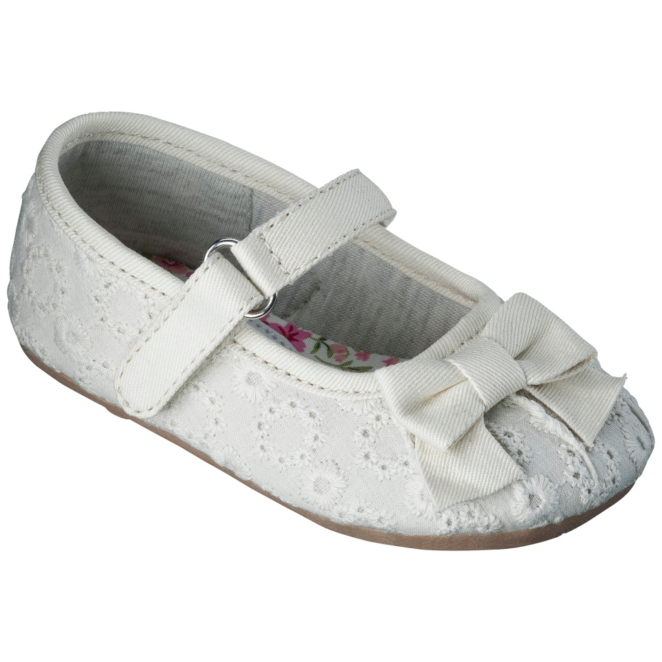 Infant Girls Genuine Kids from OshKosh Alberta Ballet Flat   Ivory 5