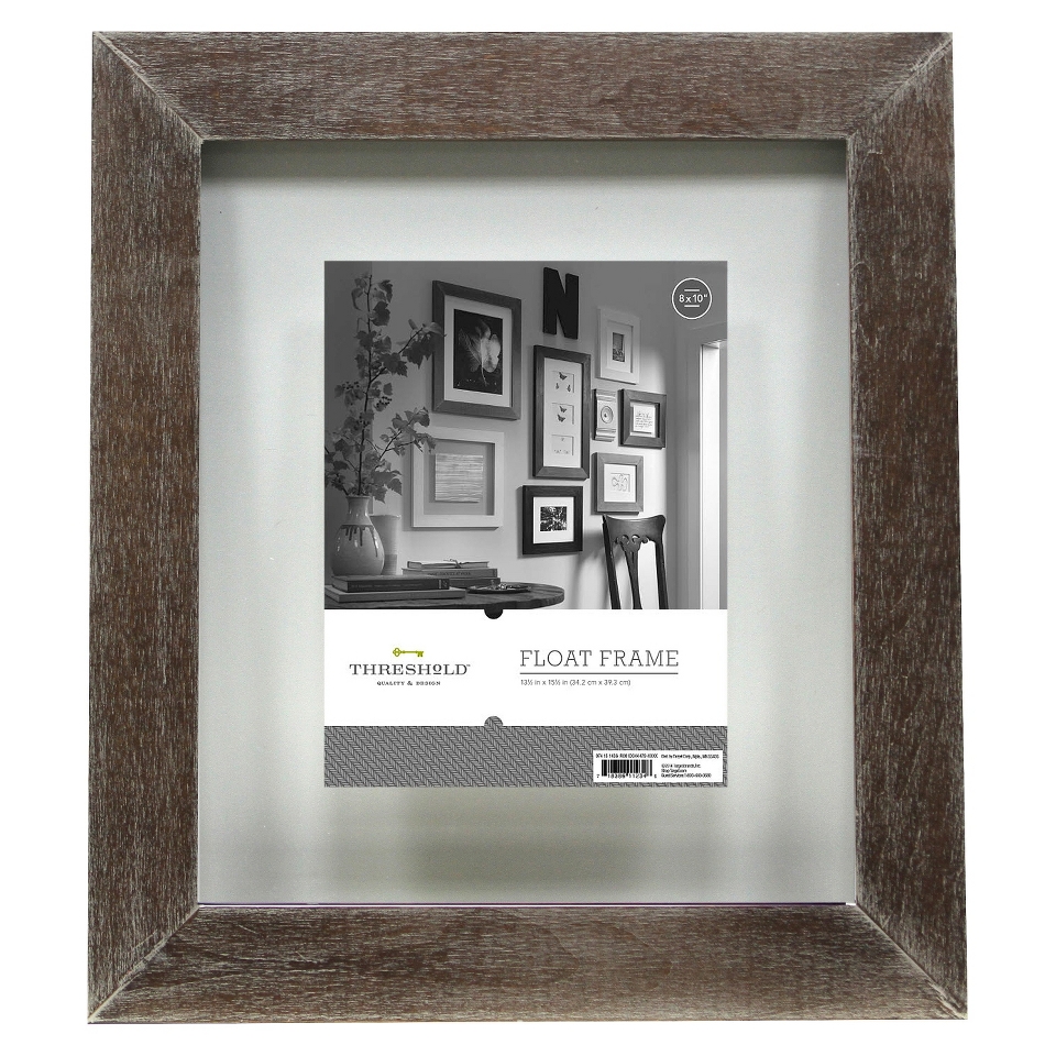 Threshold Flat Gallery Float Frame   Grey 8x10