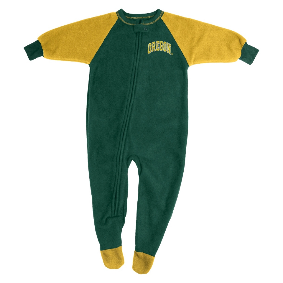 NCAA Newborn Oregon Footed Sleepers   Green (0 3M)