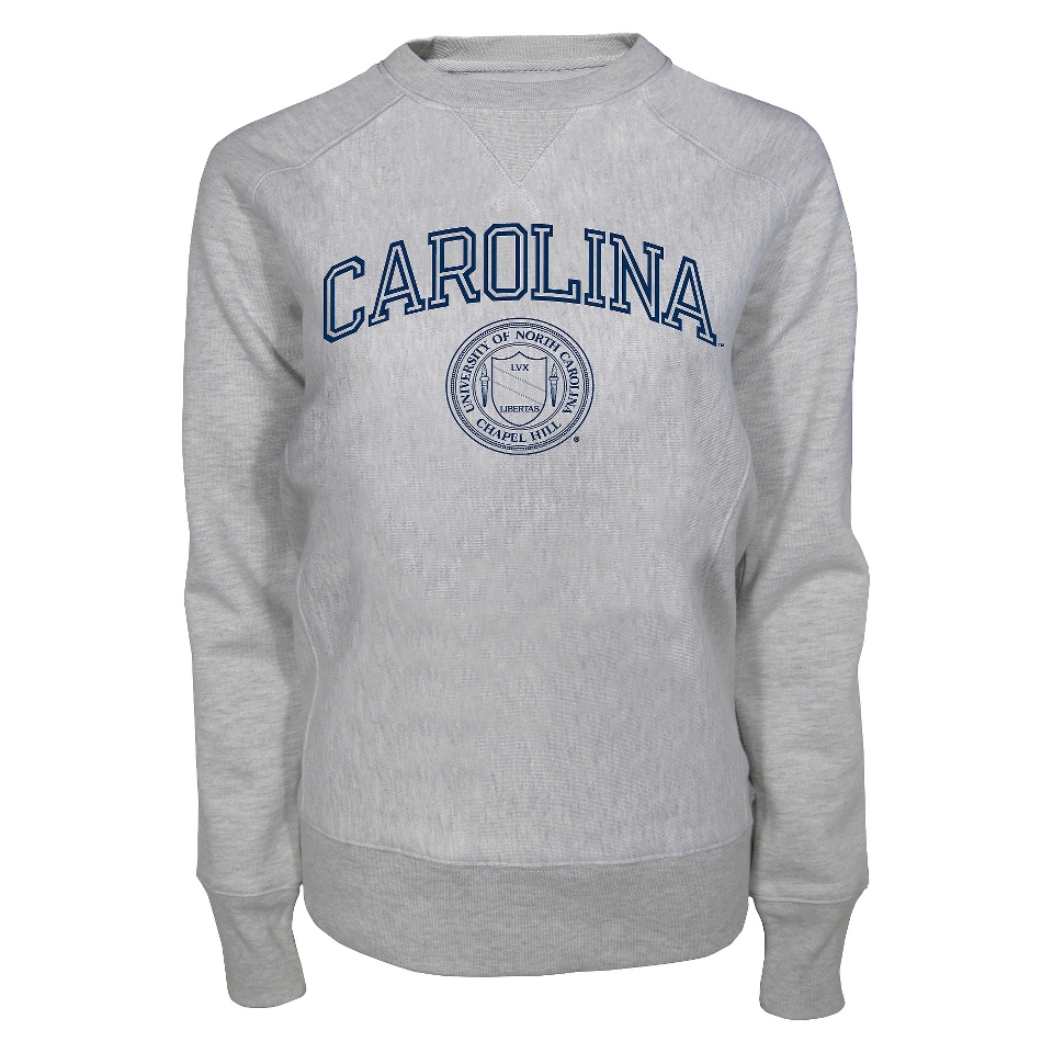 NCAA Womens North Carolina Crew Neck   Ash (S)