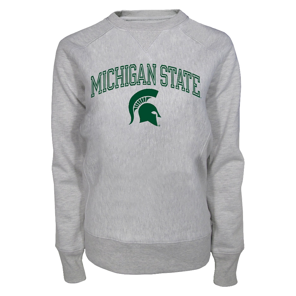 NCAA Womens Michigan State Crew Neck   Ash (M)