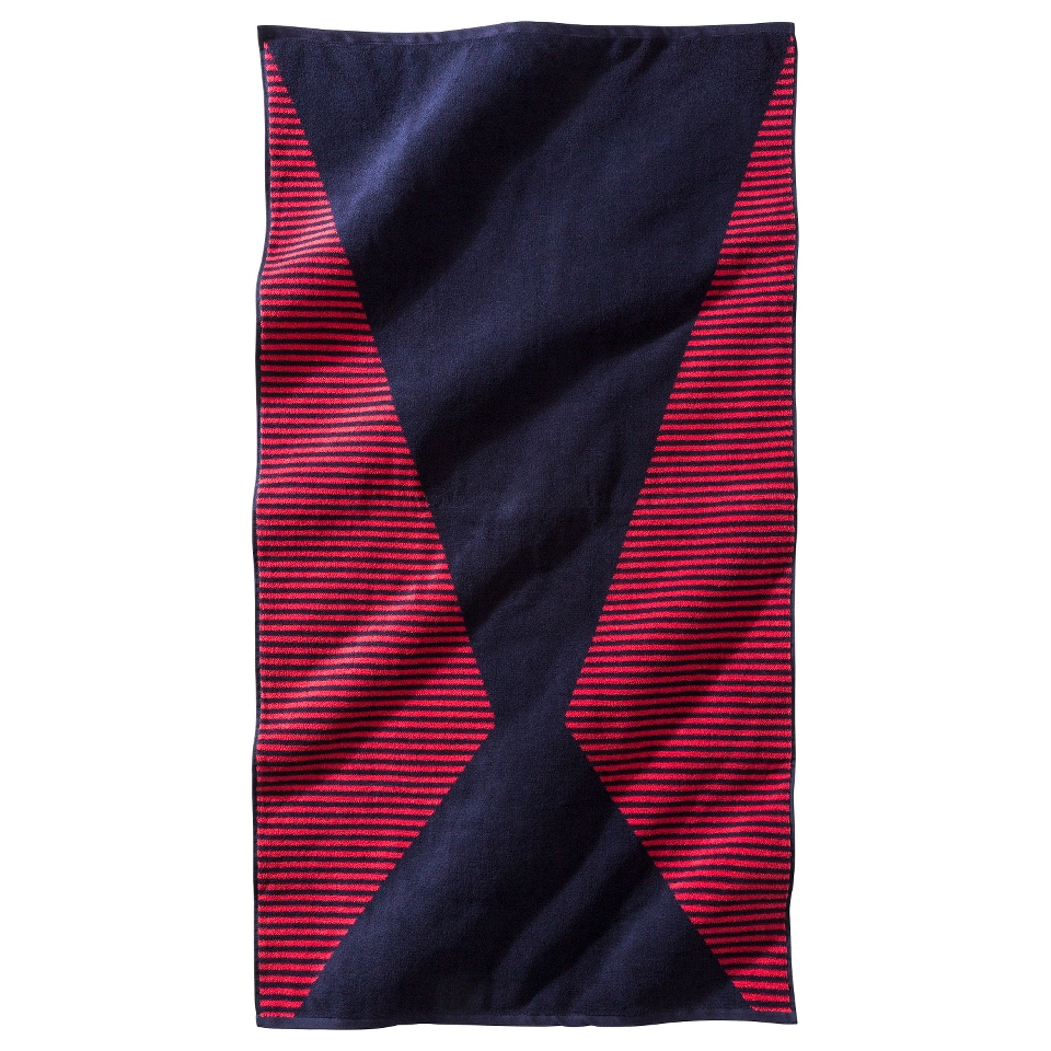 Nate Berkus Zig Zag Beach Towel   Navy/Red