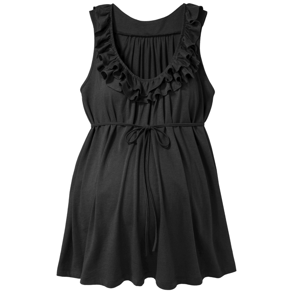 MERONA Black Slvls Ruffle Top   XS