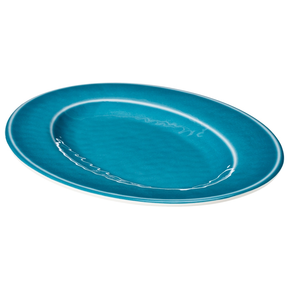 Threshold Melamine Skinny Oval Serving Platter   Teal