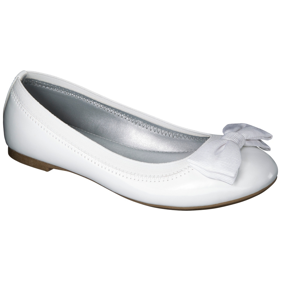 Girls Cherokee Faith Ballet Flat   White 5