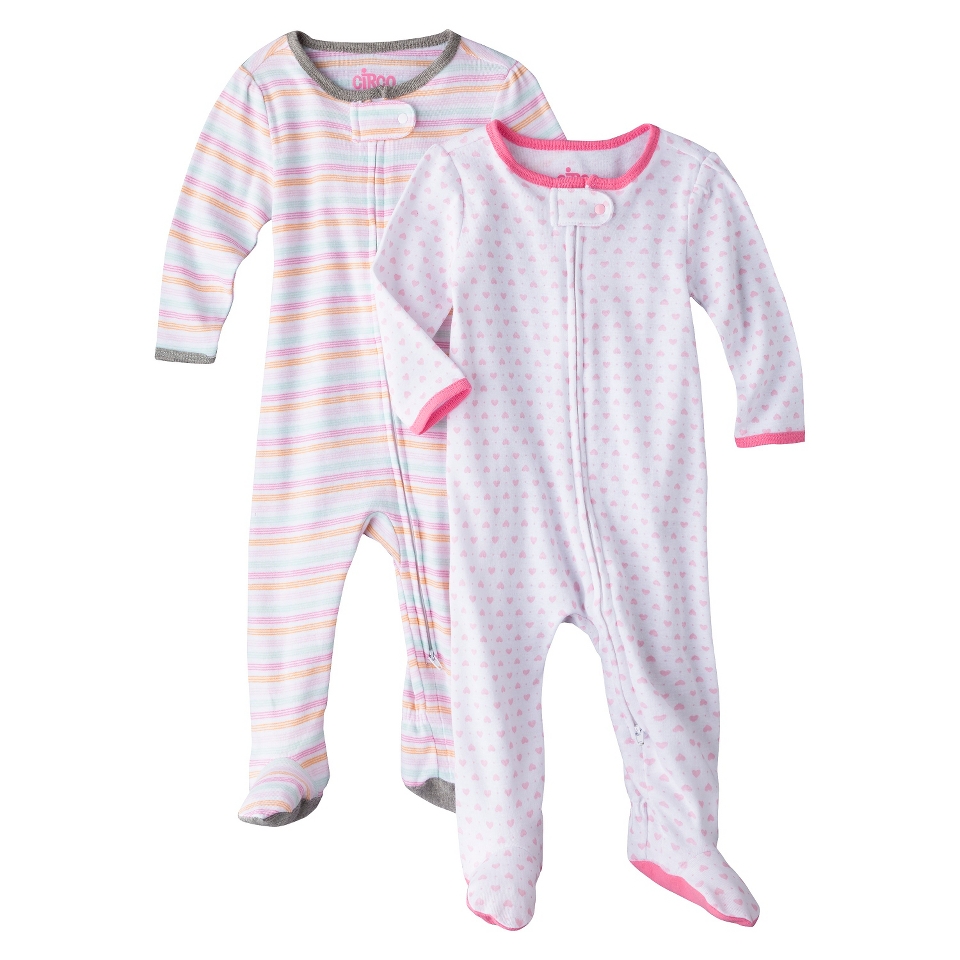 Circo Newborn Girls 2 Pack Sleep N Play   Pink 0 3 M