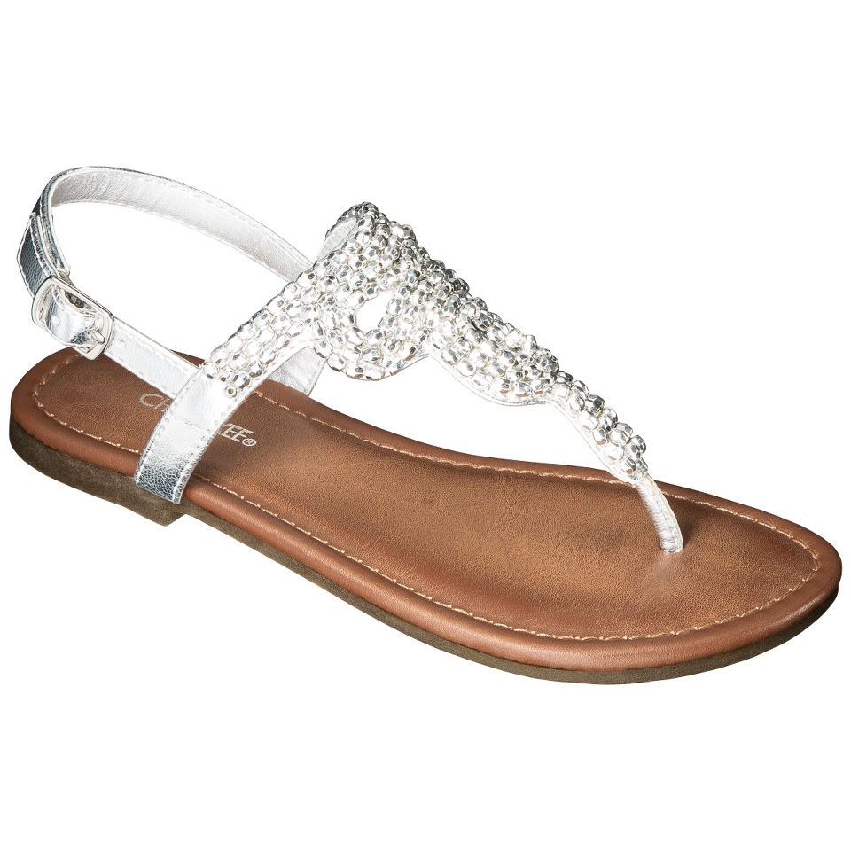 Girls Cherokee Florence Sandal   Silver 2