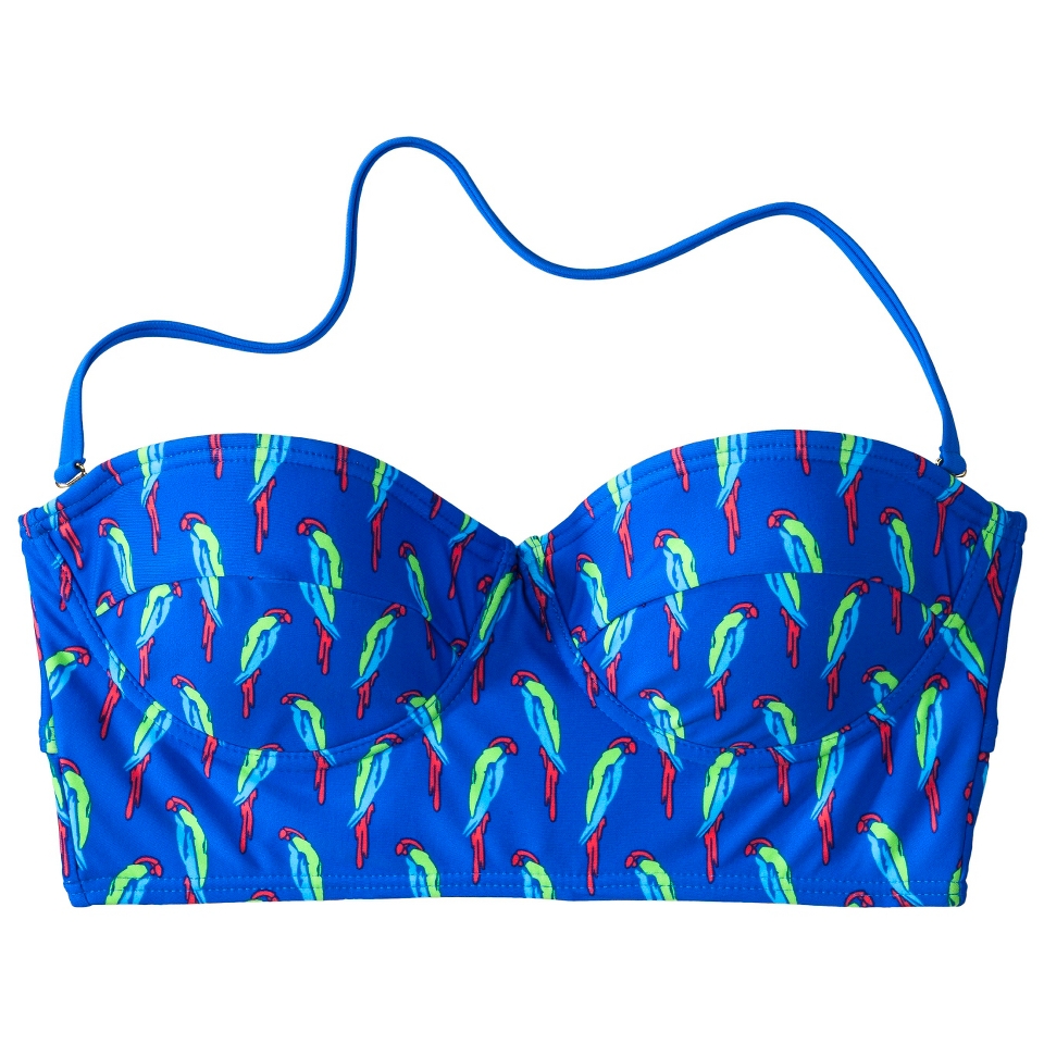 Xhilaration Juniors Midkini Swim Top  Bird Print XS