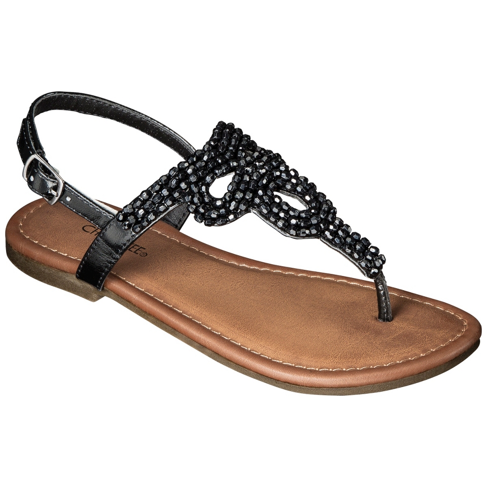 Girls Cherokee Florence Sandal   Black 3