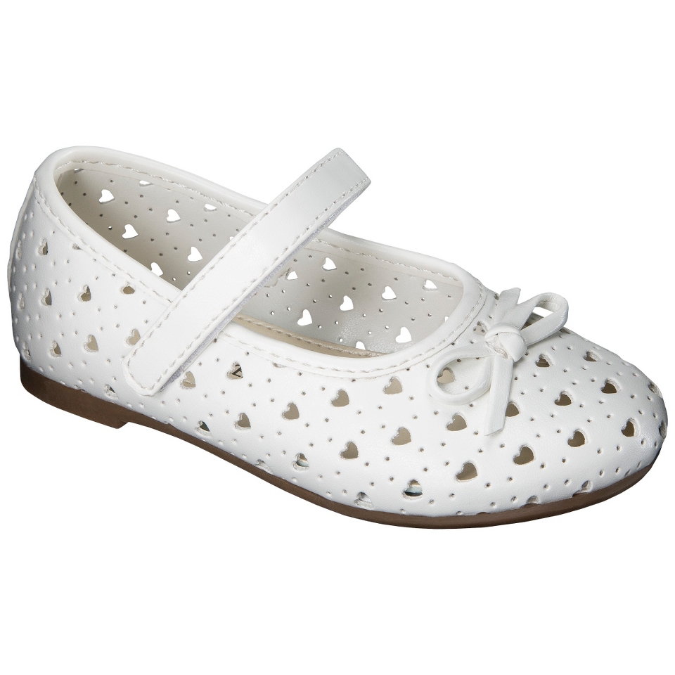 Toddler Girls Cherokee Jaray Ballet Flats   White 11