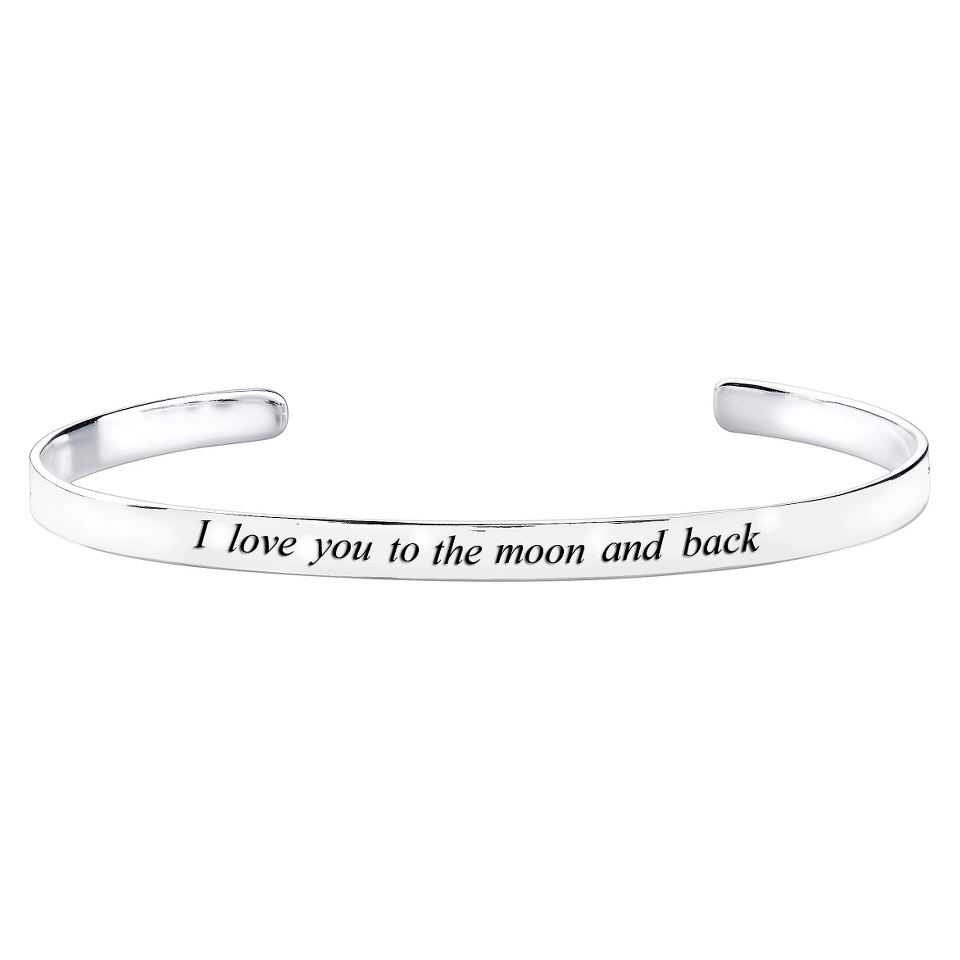 Silver Plated I Love you Bracelet   Silver