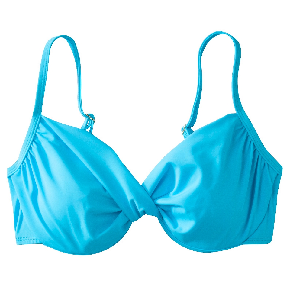 Womens D Cup Bikini Swim Top  Turquoise 34D