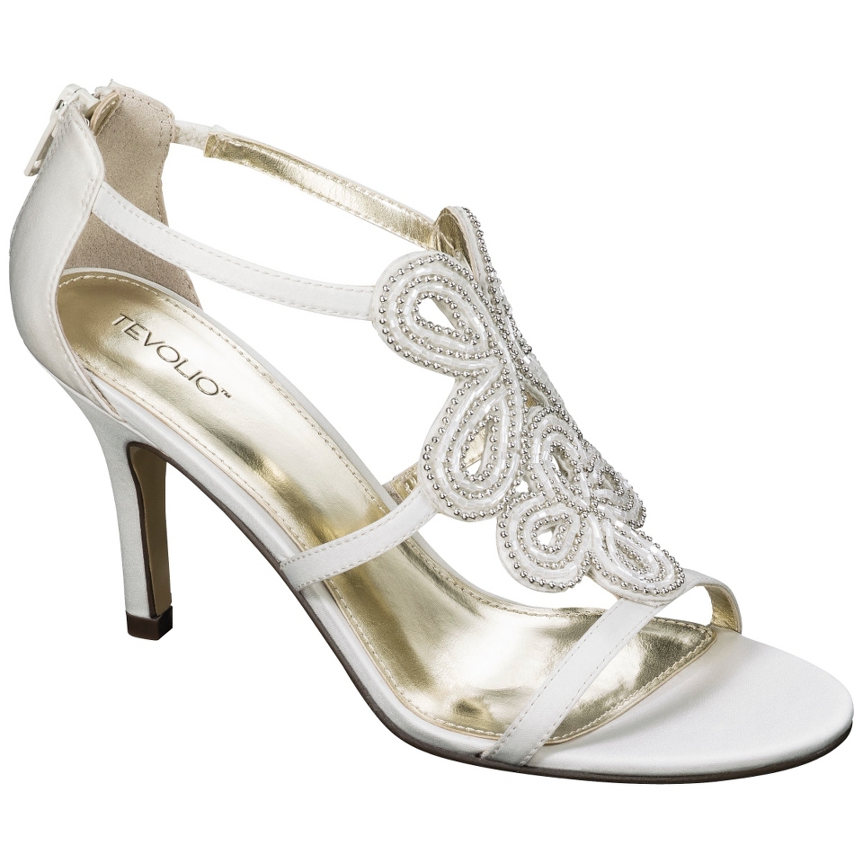 Womens Tevolio Tessa High Heel Sandal   Ivory 6